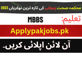 Latest Health Department Punjab Jobs 2023 Online Apply