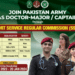 Join Pak Army As Doctor-Major/Captain Latest Jobs 2024