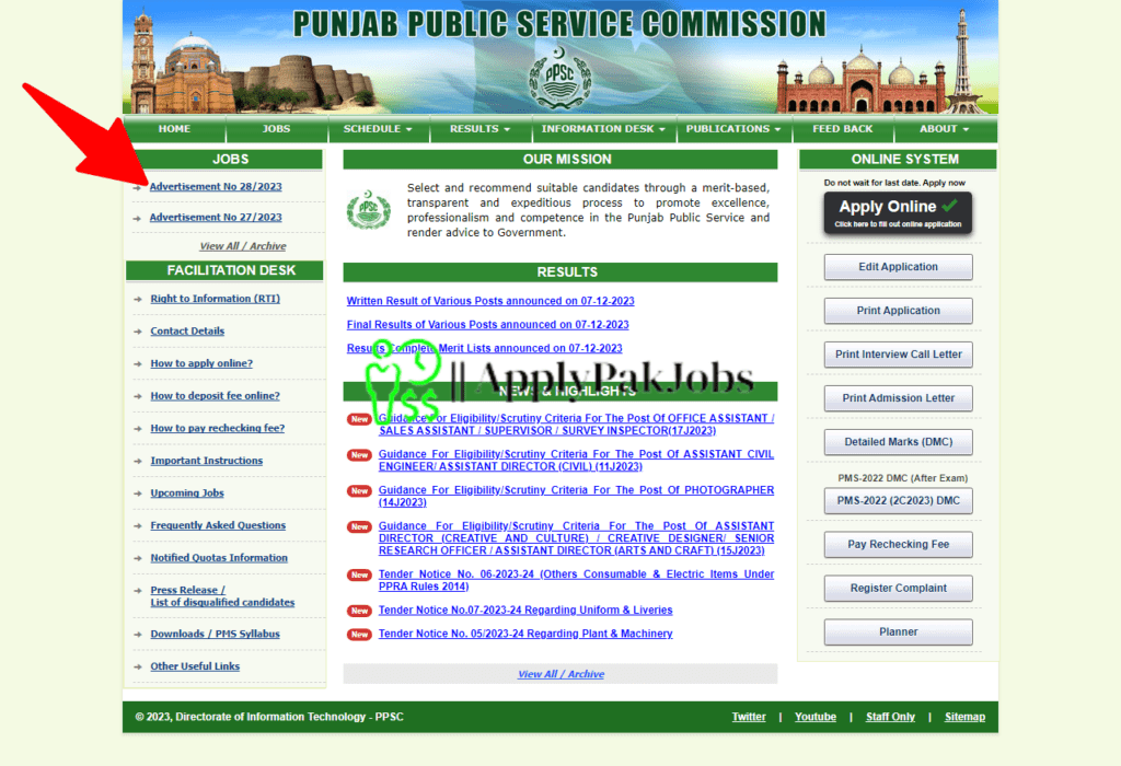 Latest Punjab Public Service Commission Lahore Jobs 2023