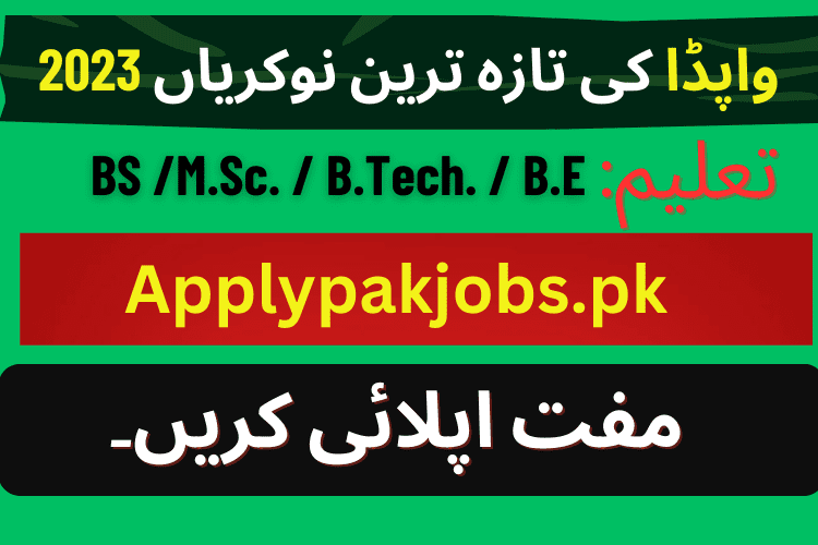 Latest Wapda Jobs 2023 Kpk Online Apply