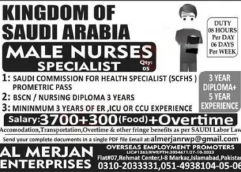 Latest Male Nurses Saudi Arabia Jobs 2023 | Online Apply Male Nurses Saudi Arabia Jobs 2023 Online Apply