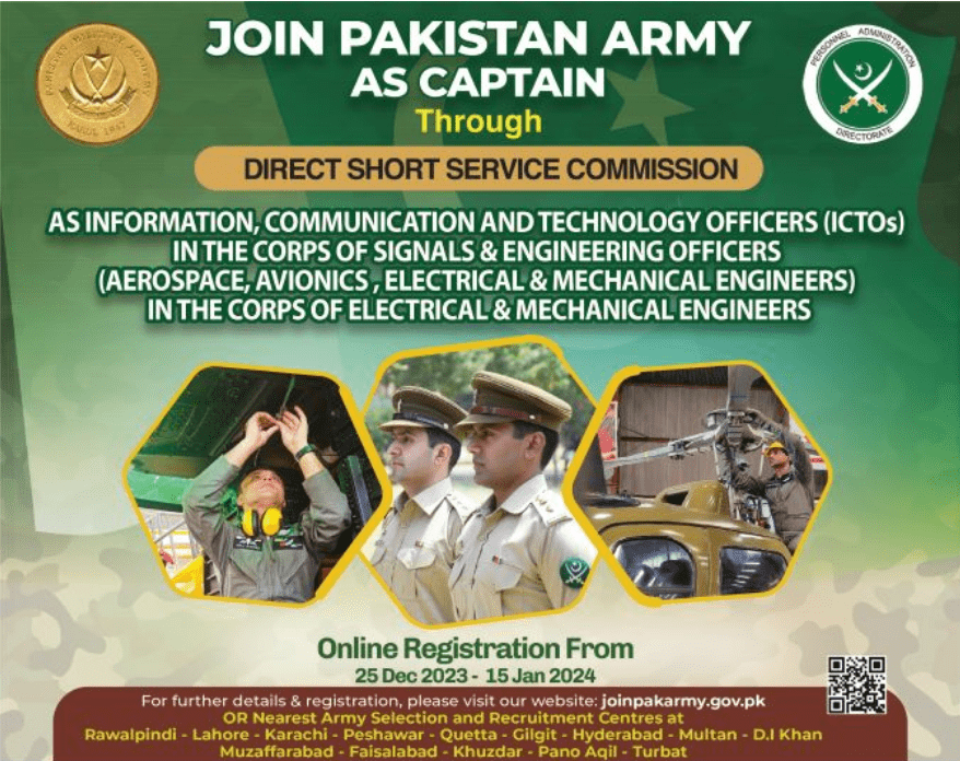 Join Pak Army As Captain It Department Jobs 2024