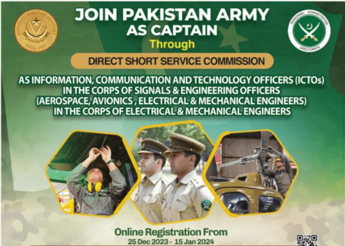 Join Pakistan Army Latest Jobs 2024 Short Service Commission
