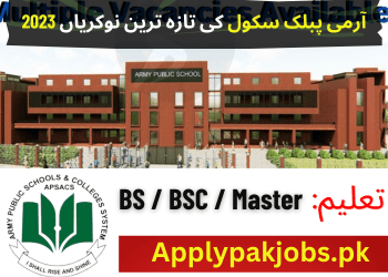 Latest Army Public School Jobs 2023 Online Apply