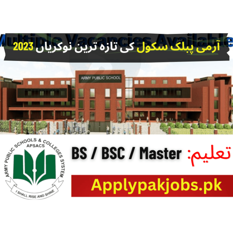 Latest Army Public School Jobs 2023 Online Apply