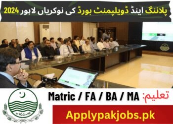 Latest Planning &Amp; Development Board Jobs Lahore 2024