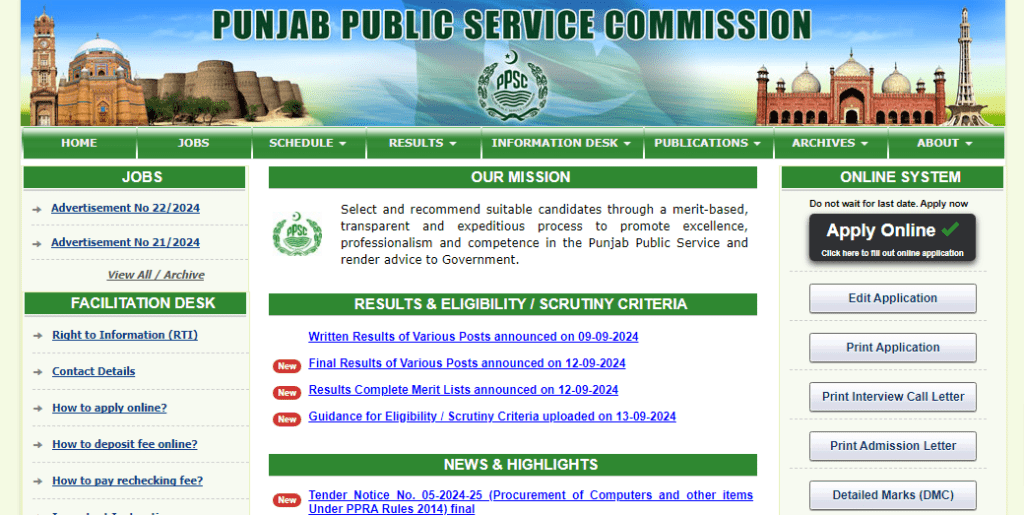 Latest Punjab Public Service Commission Jobs 2024