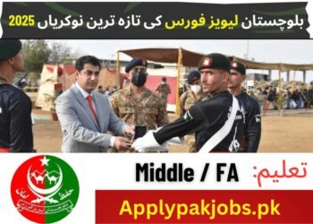 Latest Balochistan Levies Force Jobs 2025 | Online Apply