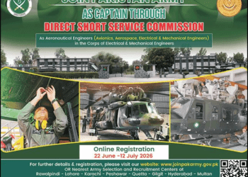Join Pakistan Army As Captain Online Registration June 2026